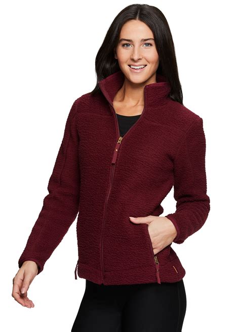 Avalanche Women's Fleece Berber Zip Up Jacket With Pockets - Walmart.com