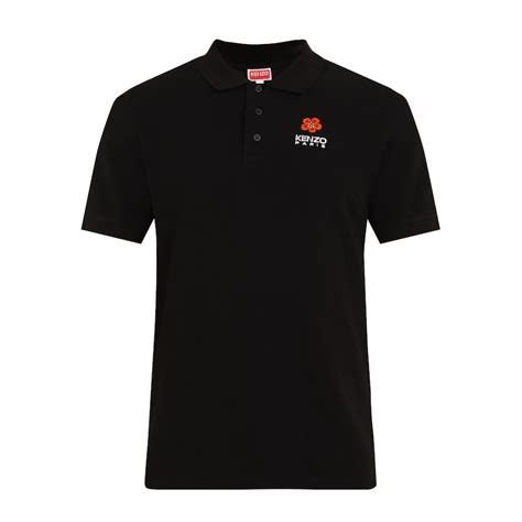 Buy Men Black Solid Boke Logo Polo Online at The Collective - 973127
