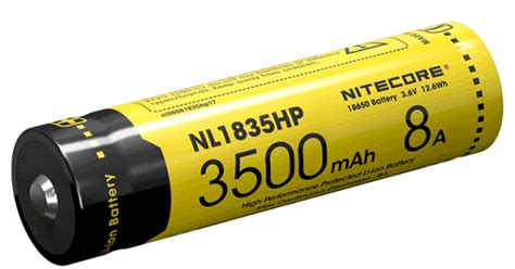 Nitecore 18650 3500mAh 8A High Discharge Rechargeable Li-ion Battery ...