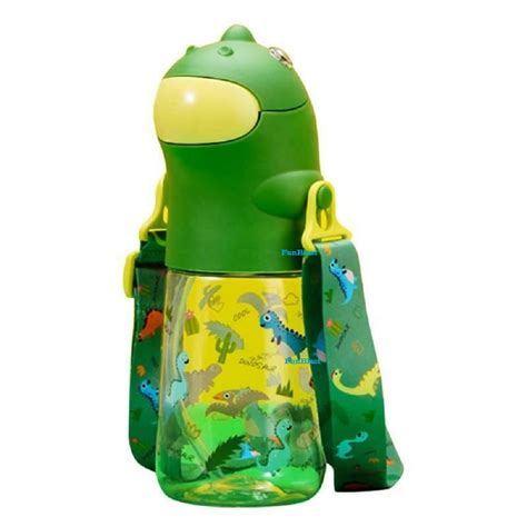 Dinosaur Water Bottle for Kids – Cartoon Design Anti-Leak Tritan Water ...