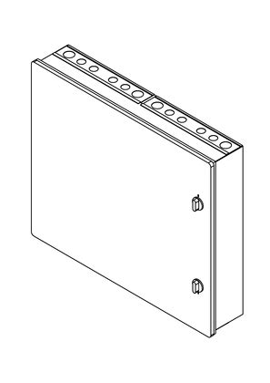 Acti9 - commready DB - double door metal- 2 tier 48 modules - 3D CAD ...