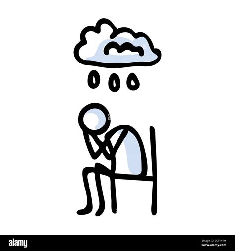 Sad Stick Figure Clip Art