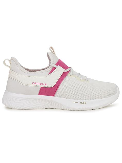 Buy Running Shoes For Women: Sherry-Off-Wht-Pink | Campus Shoes