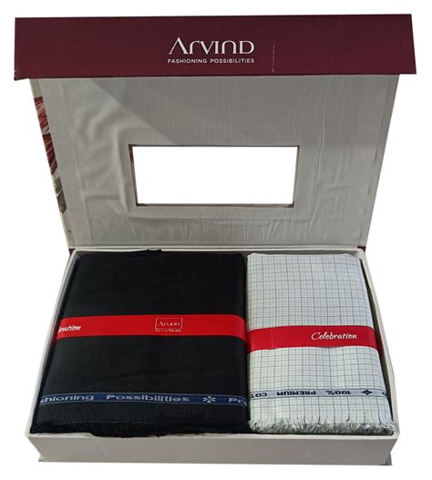 Arvind Unstitched Cotton Blend Shirt & Trouser Fabric Checkered – Mansfab