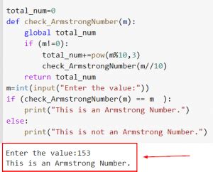 Image result for To Check Armstrong Number in Python without Looping
