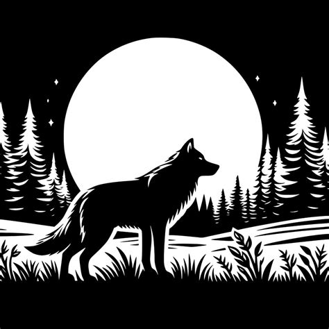 Moonlit Wolf Watch – Creative Meadow