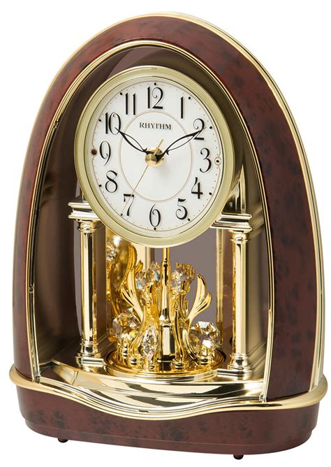 Rhythm Woodgrain Musical Table Clock – cuckooclocks-in