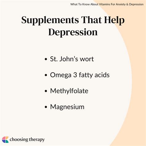What Supplements Help Depression at Lorelei Rios blog