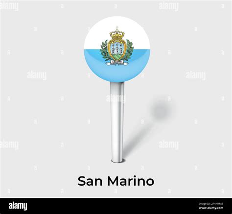 San Marino country flag pin map marker Stock Vector Image & Art - Alamy