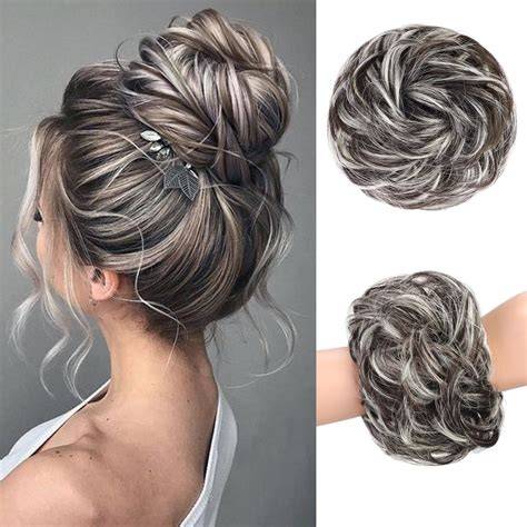 HAIRCUBE 1PCS Messy Bun Hair Piece Messy Hair Bun Scrunchies for Women ...