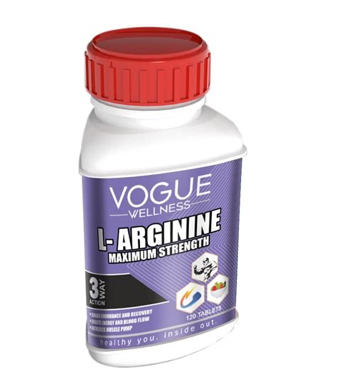 Vogue Wellness L-Arginine tablets for Strength Stamina Performance and ...