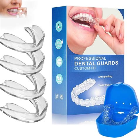Amazon.com: 4 Pack Kids Mouth Guard for Grinding Teeth, Night sleep Teeth Guards, Eliminates TMJ ...