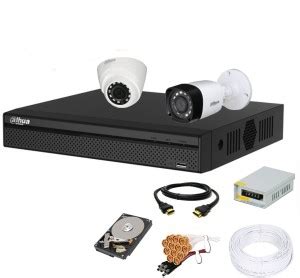 DAHUA 4 Channal HD DVR 1080p 1Pcs,Outdoor Camera 1MP 1Pcs,Indoor Camera ...