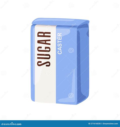 Caster, Castor Fine Granulated Sugar Packed In Paper Bag. Superfine ...