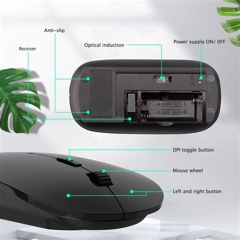 Buy 2.4G Mouse Óptico Sem Fio Bluetooth Receptor Usb Silencioso Mouses ...
