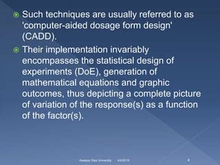 Image result for Computer Aided Formulation Development PPT