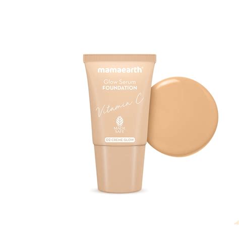 Buy Mamaearth Glow Serum Foundation Mini Tube with Vitamin C & Turmeric ...