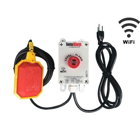 Sump Alarm Indoor/Outdoor, High/Low Water Alarm, Wi-Fi Enabled, 120V ...