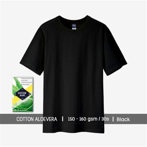 Jual KAOS BASIC ANTI BAU - BLACK [ COTTON ALOEVERA 30s ] | kaos polos ...