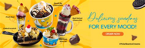 Best Ice Cream Sundae Bangalore| Ice Cream Parlour Near Me -Polarbear