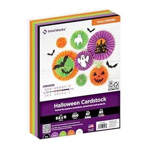 Printworks Halloween Cardstock, 6 Assorted Colors, Perfect for Holiday ...