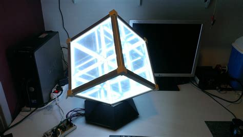Hyper Cube Infinity Mirror DIY Project 的图像结果