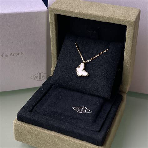 Van Cleef & Arpels Sweet Mother of Pearl Alhambra Pendant in Butterfly ...