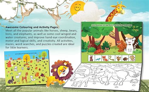 Fun with Animals Activity & Colouring : Dreamland Publications: Amazon ...