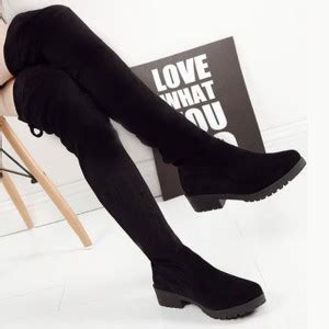 Street Style Store Black Winter Long Boots for Girls and Women Boots ...