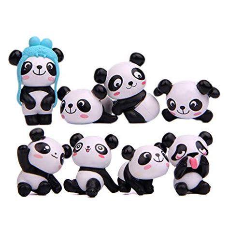 Buy 13pcs panda cake topper set cute panda figures Cute Panda ...