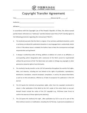Fillable Online Copyright Transfer Agreement - SEC.gov Fax Email Print ...
