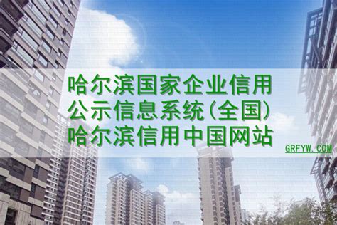 哈尔滨国家企业信用公示信息系统(全国)哈尔滨信用中国网站