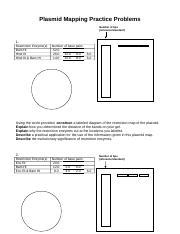 Image result for Plasmid Mapping Practice Problems