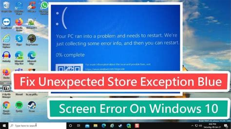 Rezultat imagine pentru Windows.com Stopcode Unexpected Store Exception