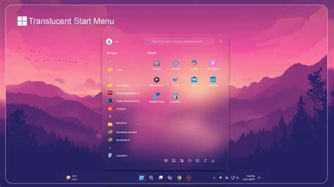 Image result for Transparent Start Menu