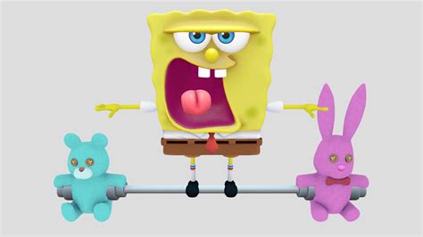 NASB 2 - SpongeBob Lifting Weights - Download Free 3D model by SMF ...