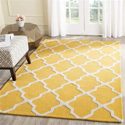 Buy Rugs Enterprises Modern Pattern Loop & Cut Woolen Carpet for Living ...