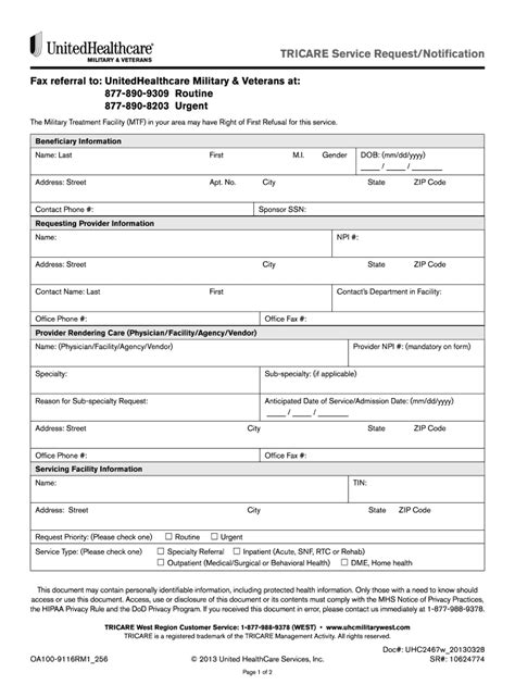 2013-2026 Form UHC2467w - Blank Fillable Template | Fill Out, Print ...