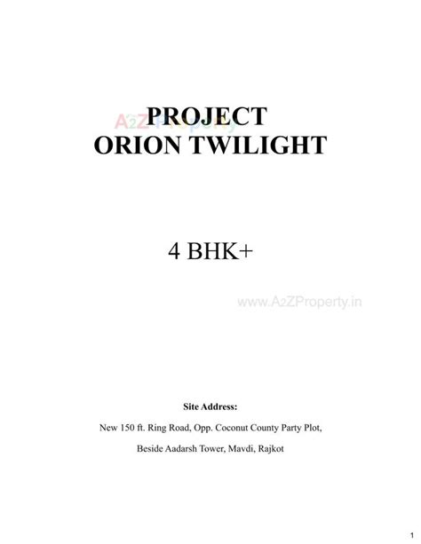 Orion Twilight | at Mavdi, Rajkot