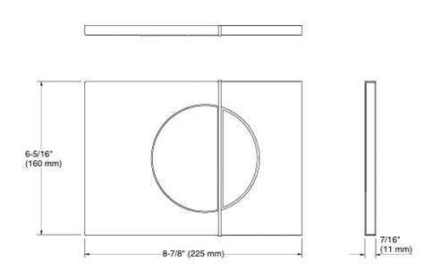 KOHLER Mechanical Flush Plate Face Plate Brushed Rose Gold | 75891IN-M ...
