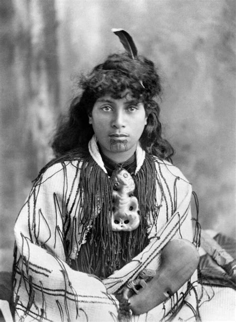 Buy New Zealand: Maori Woman. /Na Portrait Of A Maori Woman From ...