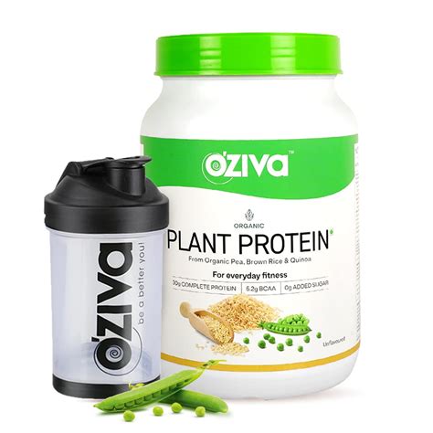OZiva Organic Plant Protein Powder for Men & Women Vegan Protein ...