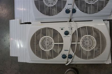 2 HOLMES ELECTRIC WINDOW FANS