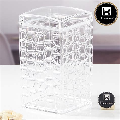 Kookee Acrylic Airtight Canister Jar & Container for Kitchen Food ...