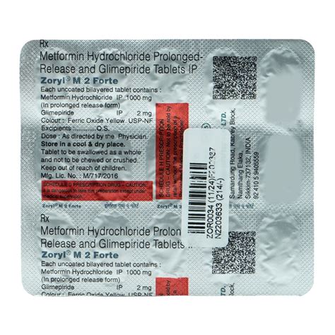 Insumark-M Forte 2 Tablet 10's Price, Uses, Side Effects, Composition ...