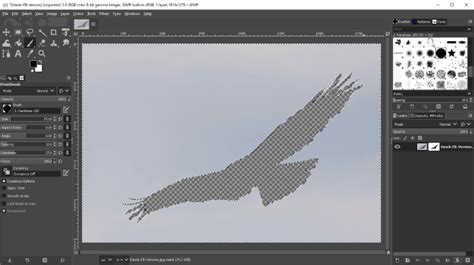 GIMP Transparent Mask 的图像结果