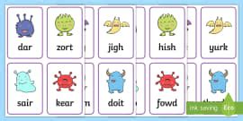 Phase 4 Nonsense Words Flashcards (teacher made) - Twinkl