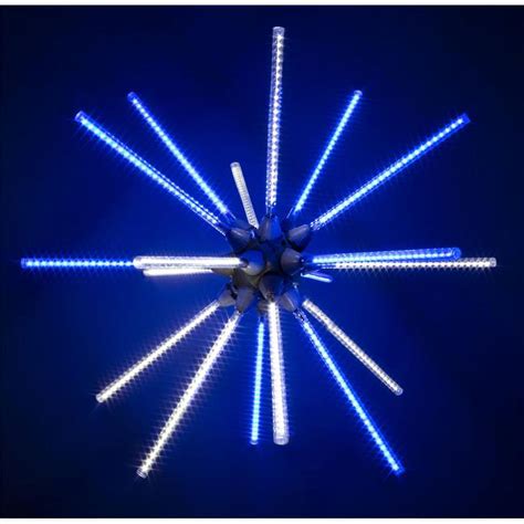 Queens of Christmas LED-SPT-BLPW-24 24 in. Animated LED Starburst, Blue ...
