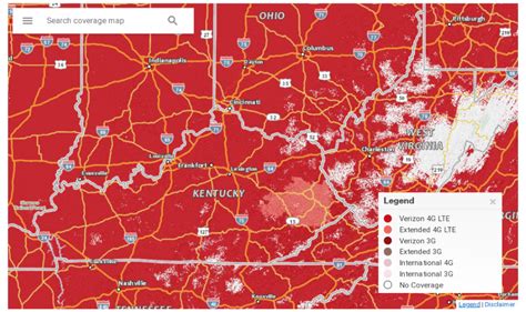 Verizon Data Coverage Map 的图像结果