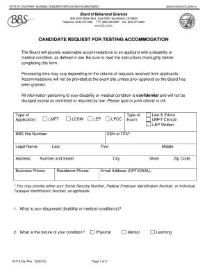 Fillable Online bbs ca Policies and procedures for requesting testing ...